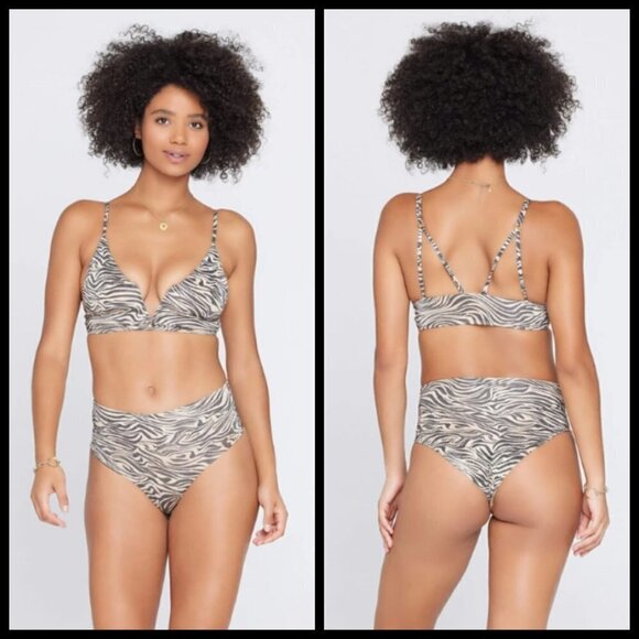 💕L*SPACE💕 Animal Instinct Bikini Set Medium NWT - Picture 6 of 12